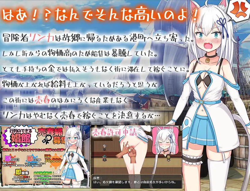 RPG/AI汉化丨 赚钱吧！猫耳娘～异世界卖春SLG～ 稼げ猫耳娘 ～異世界売春SLG～ 【20240915】 游戏截图 4