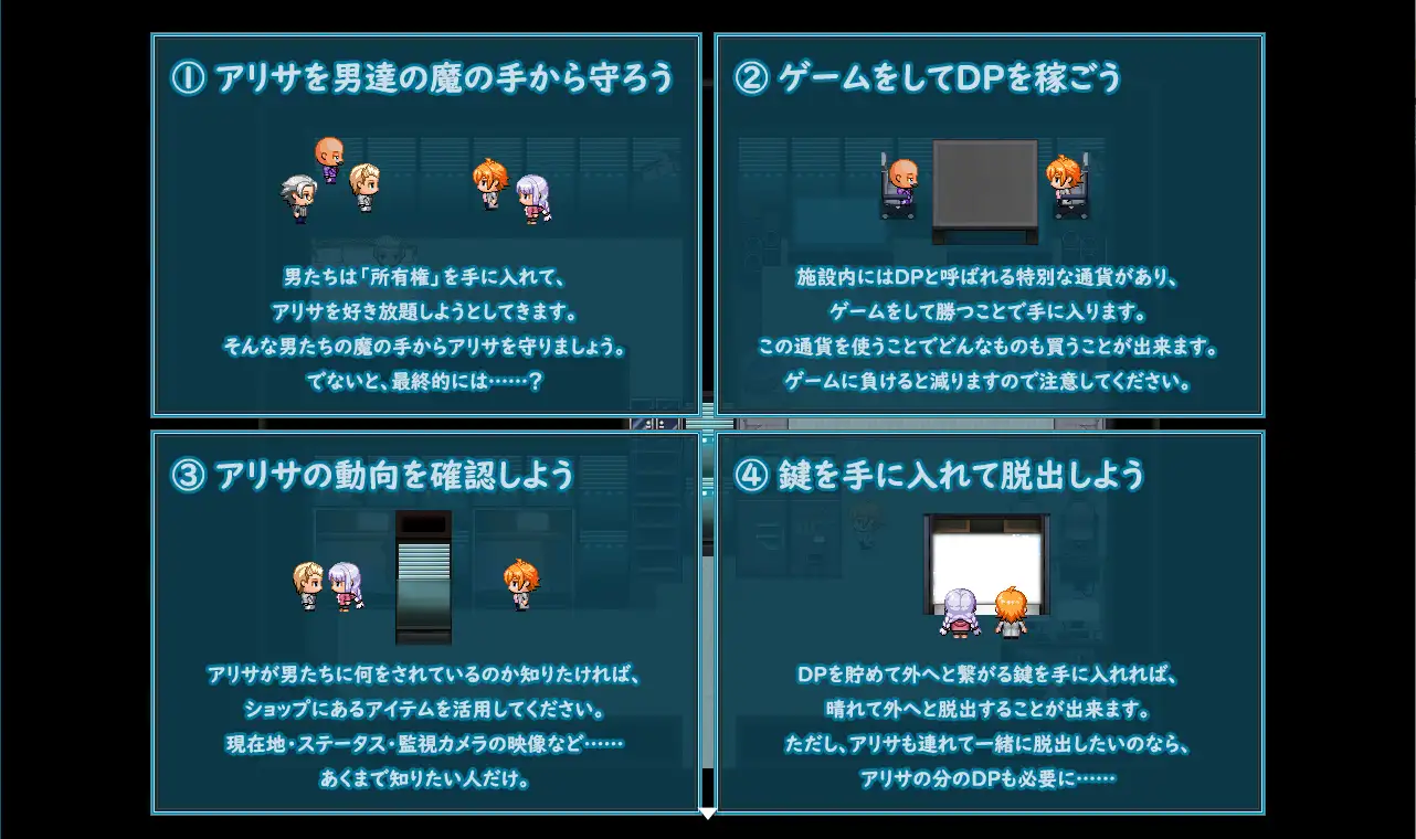 【RPG/新作/机翻/NTR】エスケープ・ルーム～無知な彼女は今日も買われる～V2 游戏截图 2