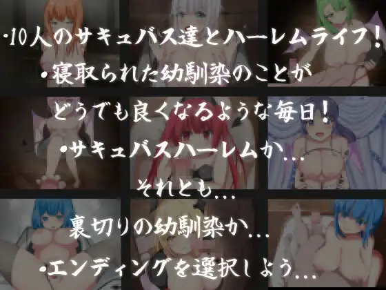 RPG/新作/机翻丨ダンジョンの深層に取り残された俺は出会ったサキュバスたちとハーレムを続けるべきか?寝取られた幼馴染丨【20231027】 游戏截图 2