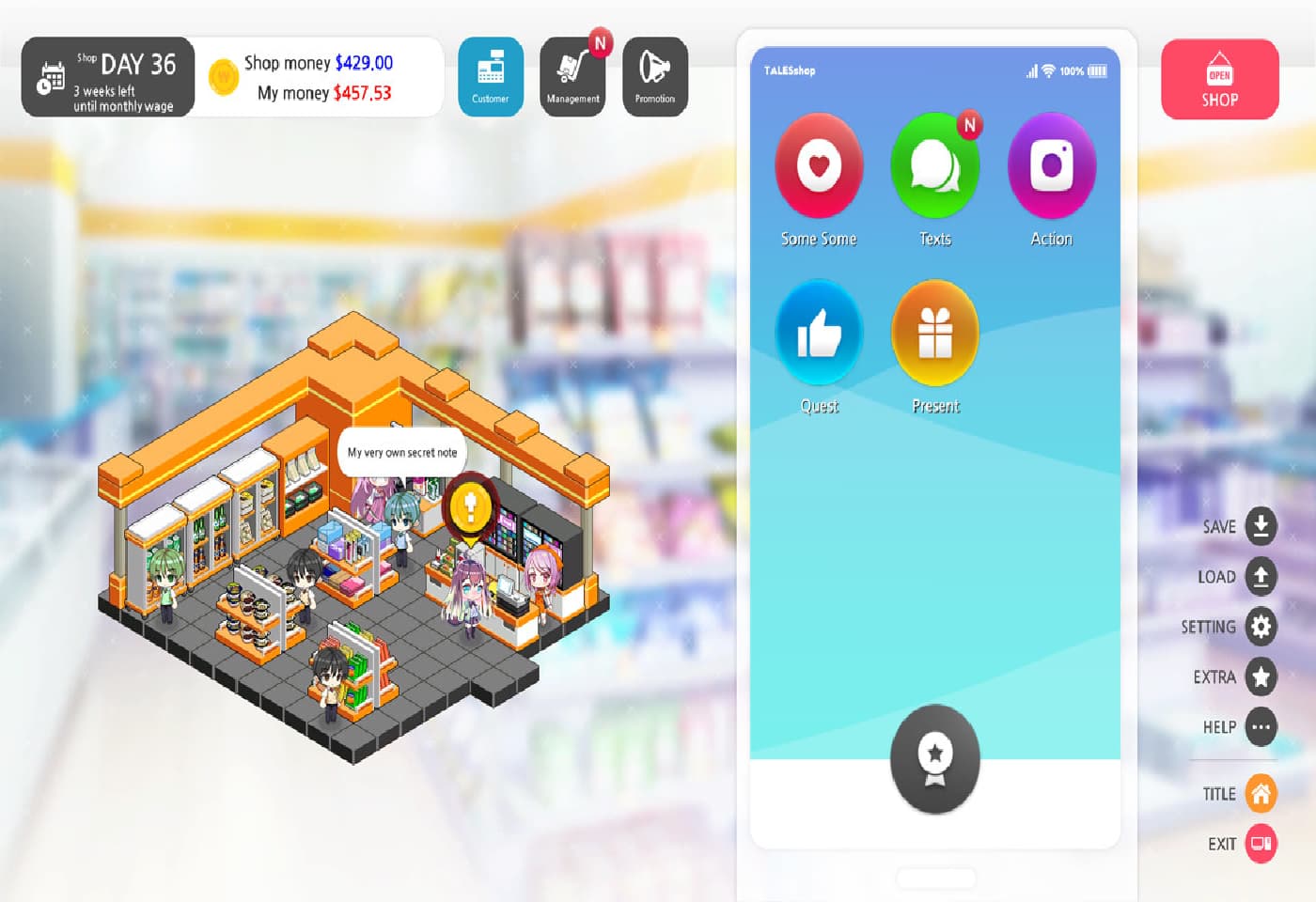 日式ADV中文动态丨暧昧便利店Some Some Convenience Store Build.17078689官方中文版【20250314】_1 游戏截图 2