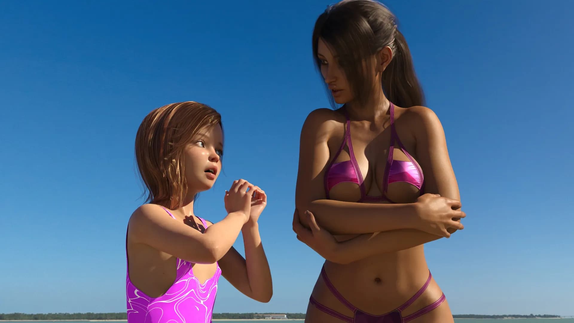 欧美SLG/AIGPT汉化/3D丨我们是裸体主义者 We're Nudists  Ep. 3【20241231】 游戏截图 4