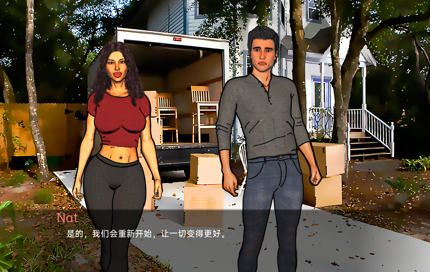 【欧美SLG汉化】情侣的爱与欲望二重唱 A Couple's Duet of Love & Lust v0.8.3 游戏截图 4