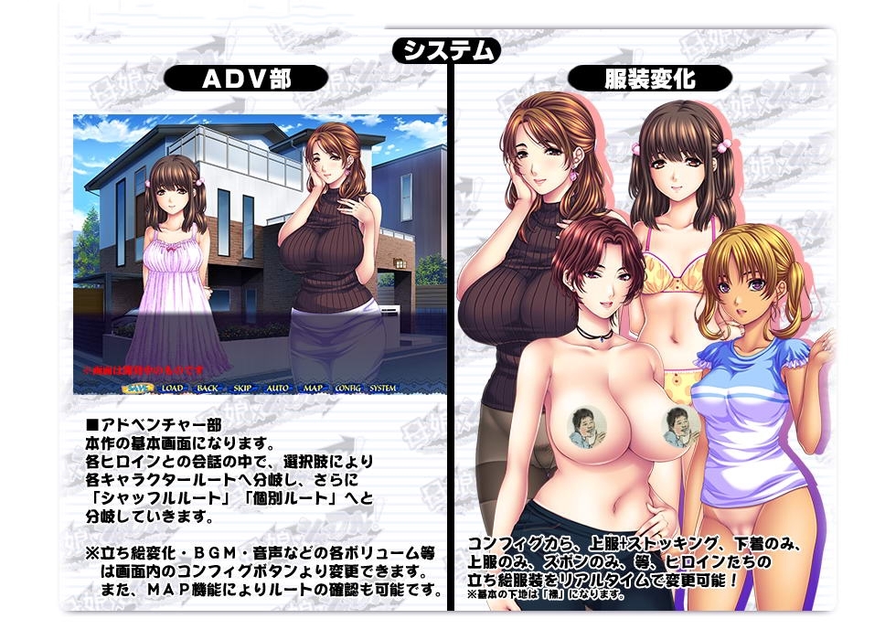 拔作ADV/GPT3.5汉化丨母娘×爱情洗牌！暑假、母女的可爱包围网~母娘×シャッフル！~ AI 汉化版+CG包【20231016】 游戏截图 6