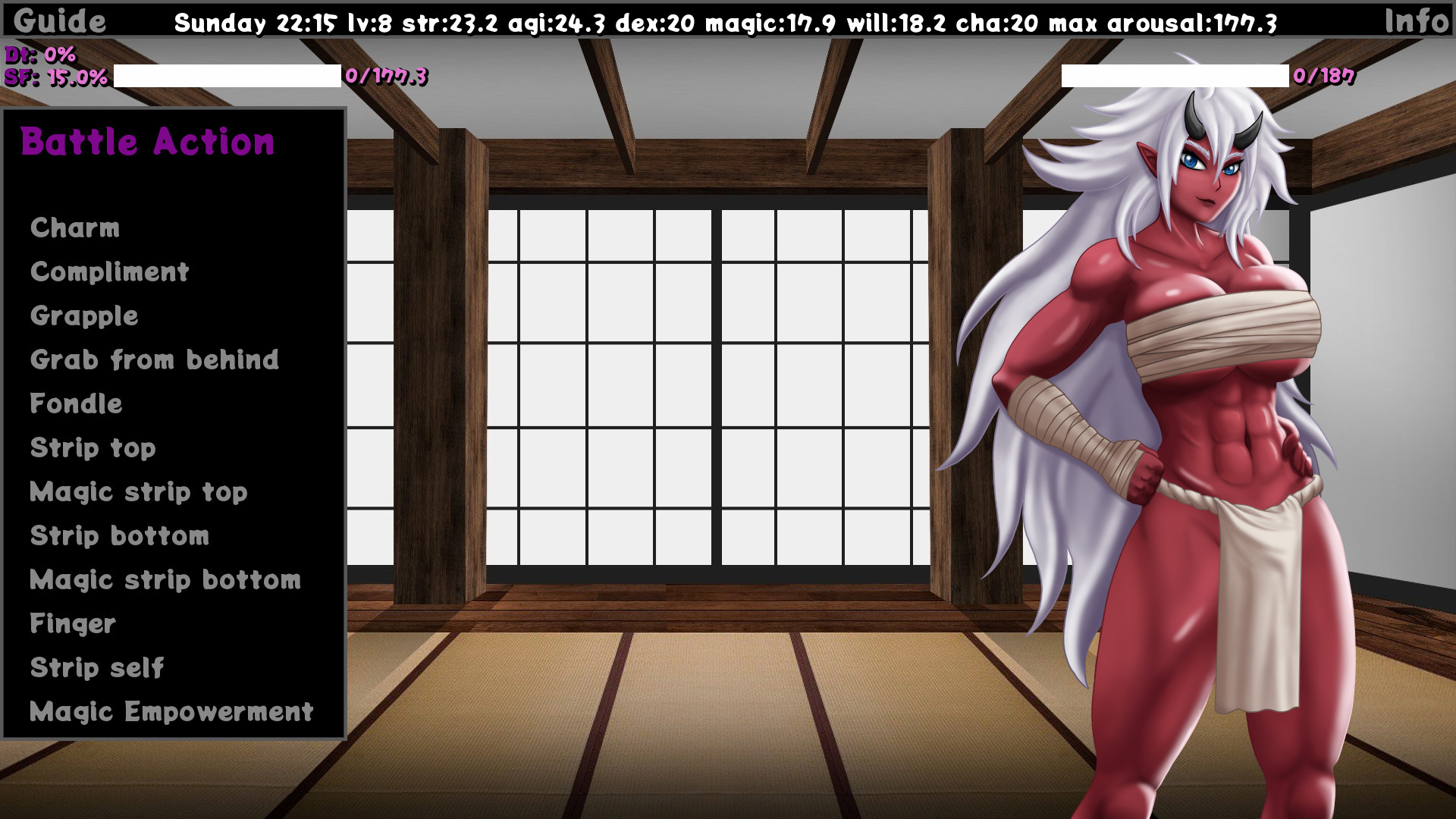 淫乱乱斗：与魔物娘的榨精决斗（Lustia Sexfight of the Realms）v0.6.3a 精翻汉化 游戏截图 4